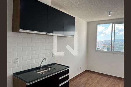 Sala e Cozinha Integrada  de apartamento à venda com 1 quarto, 25m² em Água Branca, São Paulo