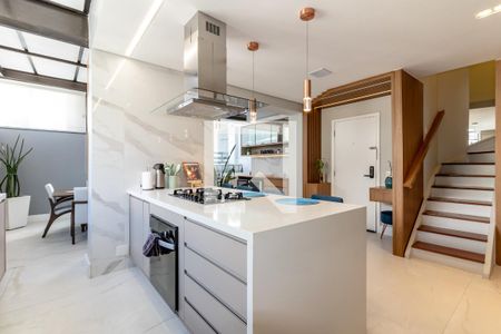 Sala/Cozinha de apartamento à venda com 2 quartos, 110m² em Moema, São Paulo