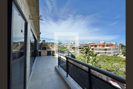 Varanda  de apartamento à venda com 3 quartos, 208m² em Recreio dos Bandeirantes, Rio de Janeiro