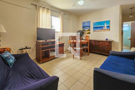 Sala de apartamento para alugar com 2 quartos, 60m² em Barra Funda, Guarujá