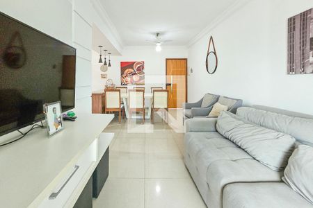 Sala de apartamento para alugar com 3 quartos, 95m² em Vila Julia, Guarujá