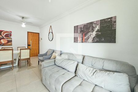 Sala de apartamento para alugar com 3 quartos, 95m² em Vila Julia, Guarujá