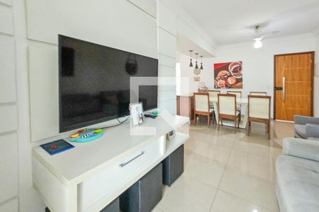 Sala de apartamento para alugar com 3 quartos, 95m² em Vila Julia, Guarujá