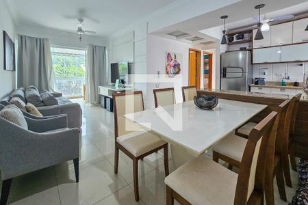 Sala de apartamento para alugar com 3 quartos, 95m² em Vila Julia, Guarujá