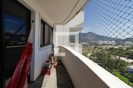 Varanda - Sala de apartamento à venda com 3 quartos, 84m² em Barra da Tijuca, Rio de Janeiro