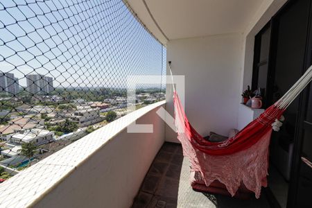 Varanda - Sala de apartamento à venda com 3 quartos, 84m² em Barra da Tijuca, Rio de Janeiro