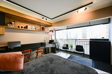 Sala/Quarto de kitnet/studio à venda com 1 quarto, 26m² em Mirandópolis, São Paulo
