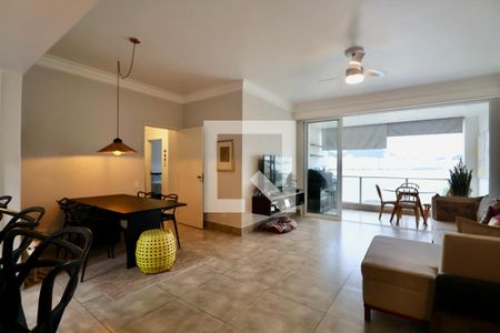 Sala de apartamento para alugar com 3 quartos, 112m² em Vila Luis Antonio, Guarujá