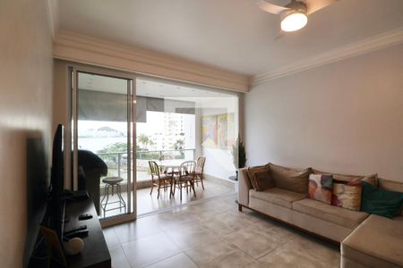 Sala de apartamento para alugar com 3 quartos, 112m² em Vila Luis Antonio, Guarujá