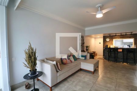 Sala de apartamento para alugar com 3 quartos, 112m² em Vila Luis Antonio, Guarujá