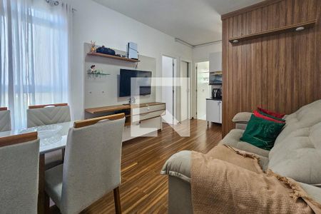 Sala de apartamento para alugar com 2 quartos, 45m² em Parque Enseada, Guarujá