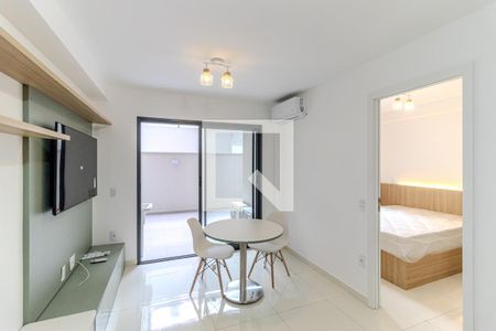 Sala de apartamento para alugar com 1 quarto, 40m² em República, São Paulo