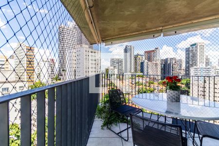 Varanda de apartamento à venda com 1 quarto, 63m² em Jardim das Bandeiras, São Paulo