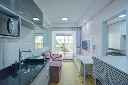 Sala/Cozinha de apartamento à venda com 1 quarto, 35m² em Jardim Prudência, São Paulo