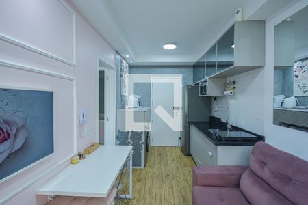 Sala/Cozinha de apartamento à venda com 1 quarto, 35m² em Jardim Prudência, São Paulo