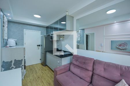 Sala/Cozinha de apartamento à venda com 1 quarto, 35m² em Jardim Prudência, São Paulo