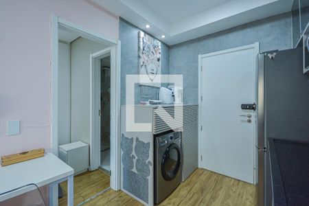 Sala/Cozinha de apartamento à venda com 1 quarto, 35m² em Jardim Prudência, São Paulo