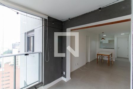 Varanda da Sala de apartamento à venda com 1 quarto, 50m² em Perdizes, São Paulo