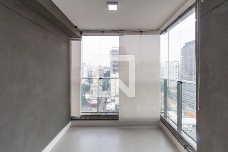 Varanda da Sala de apartamento à venda com 1 quarto, 50m² em Perdizes, São Paulo