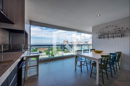 Varanda de apartamento para alugar com 3 quartos, 159m² em Aparecida, Santos