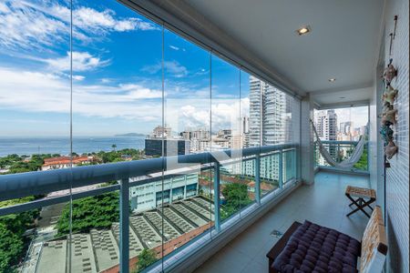 Varanda de apartamento para alugar com 3 quartos, 159m² em Aparecida, Santos