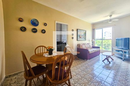 Sala de apartamento para alugar com 1 quarto, 44m² em Balneario Cidade Atlantica, Guarujá