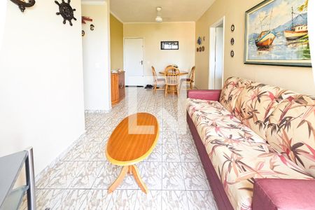 Sala de apartamento para alugar com 1 quarto, 44m² em Balneario Cidade Atlantica, Guarujá