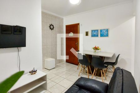 Sala de apartamento para alugar com 1 quarto, 40m² em Cidade Ocian, Praia Grande