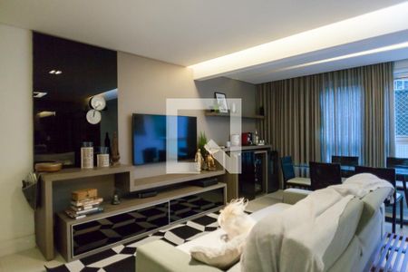 Sala de TV de apartamento à venda com 3 quartos, 100m² em Sion, Belo Horizonte