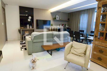 sala de apartamento à venda com 3 quartos, 100m² em Sion, Belo Horizonte