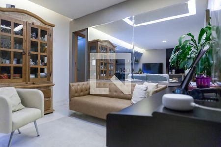 Sala de visitas de apartamento à venda com 3 quartos, 100m² em Sion, Belo Horizonte