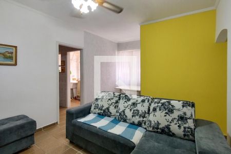 Sala de apartamento para alugar com 1 quarto, 48m² em Canto do Forte, Praia Grande