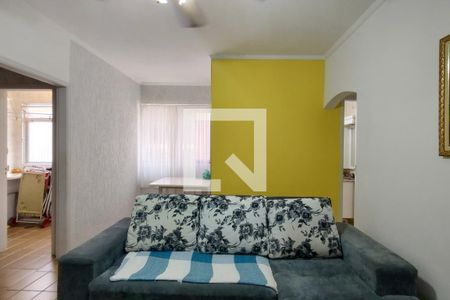 Sala de apartamento para alugar com 1 quarto, 48m² em Canto do Forte, Praia Grande