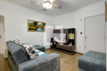 Sala de apartamento para alugar com 1 quarto, 48m² em Canto do Forte, Praia Grande