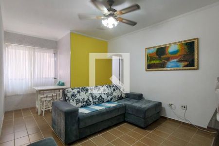 Sala de apartamento para alugar com 1 quarto, 48m² em Canto do Forte, Praia Grande