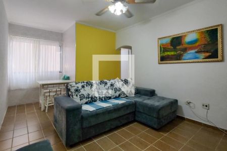 Sala de apartamento para alugar com 1 quarto, 48m² em Canto do Forte, Praia Grande