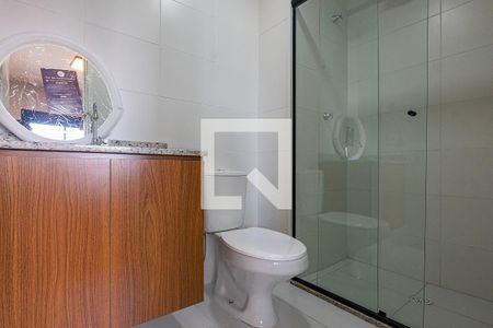 Banheiro de kitnet/studio para alugar com 1 quarto, 24m² em Pinheiros, São Paulo