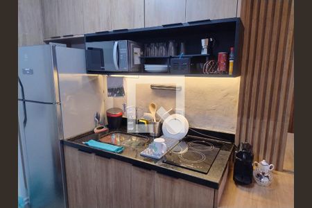 Cozinha de apartamento à venda com 1 quarto, 25m² em Vila Mariana, São Paulo