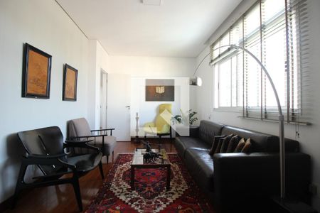 Sala de apartamento à venda com 3 quartos, 95m² em Santo Antônio, Belo Horizonte