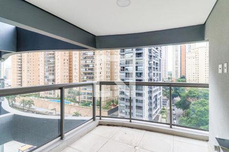 Varanda da Sala de apartamento para alugar com 1 quarto, 51m² em Jardim das Acacias, São Paulo