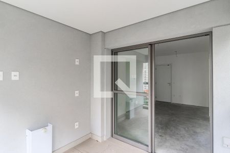 Varanda da Sala de apartamento à venda com 1 quarto, 51m² em Jardim das Acacias, São Paulo