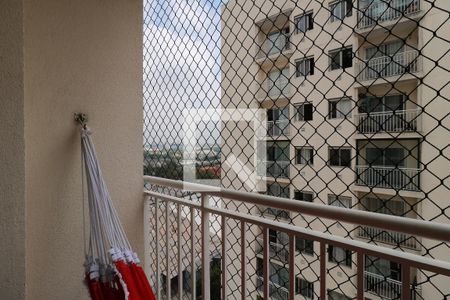 Sacada da Sala de apartamento para alugar com 2 quartos, 47m² em Vila Homero Thon, Santo André