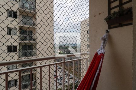 Sacada da Sala de apartamento para alugar com 2 quartos, 47m² em Vila Homero Thon, Santo André