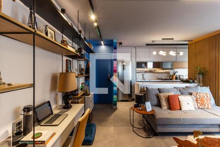 Sala de apartamento à venda com 1 quarto, 45m² em Santa Cecilia, São Paulo