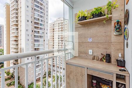 Varanda da Sala de apartamento à venda com 2 quartos, 52m² em Vila Vera, São Paulo