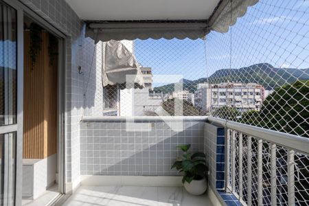 Varanda da Sala de apartamento à venda com 3 quartos, 78m² em Tijuca, Rio de Janeiro