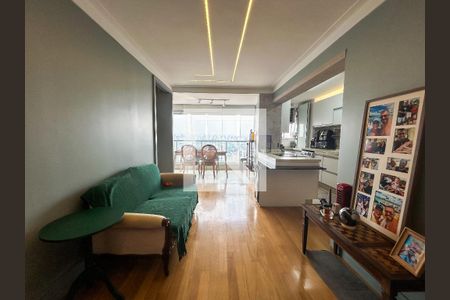 Sala de apartamento à venda com 1 quarto, 48m² em Brooklin, São Paulo