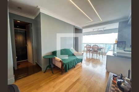 Sala de apartamento à venda com 1 quarto, 48m² em Brooklin, São Paulo