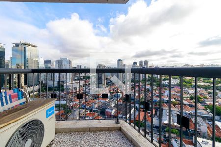 Varanda da Sala de apartamento à venda com 1 quarto, 38m² em Chácara Santo Antônio (zona Sul), São Paulo