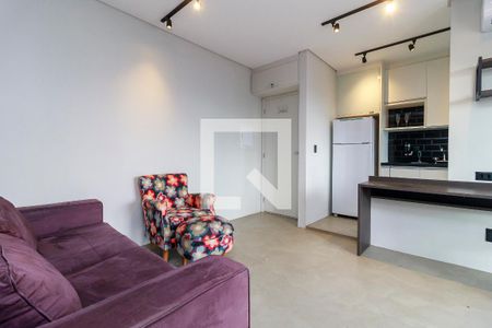 Sala de apartamento à venda com 1 quarto, 38m² em Chácara Santo Antônio (zona Sul), São Paulo